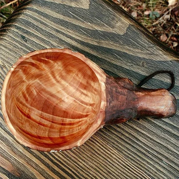 LZINA™ | Wooden Cup - WildSip - Handmade Animal Design - Adventurous Hydration