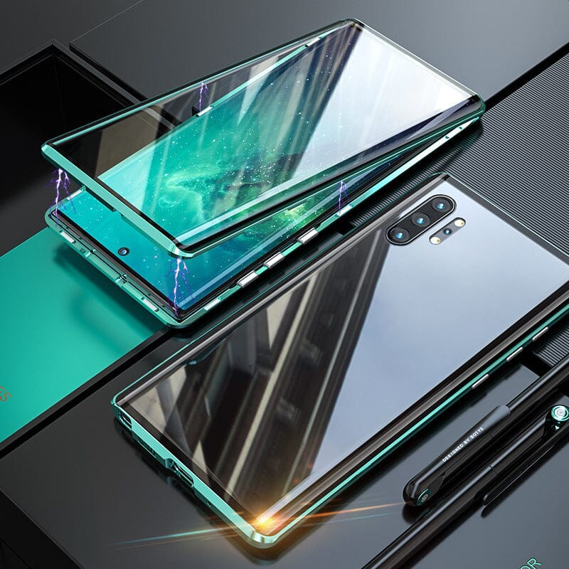 LZINA™ | Samsung magnetic tempered glass double-sided phone case