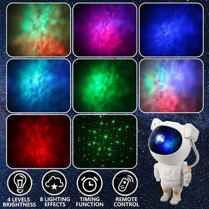 BowLift Astronaut Galaxy Projector — Multi-Mode Galaxy Night Light with Remote Control