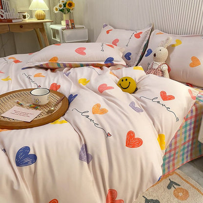 BowLift | Abstract Chessboard Single Bed Linen Set