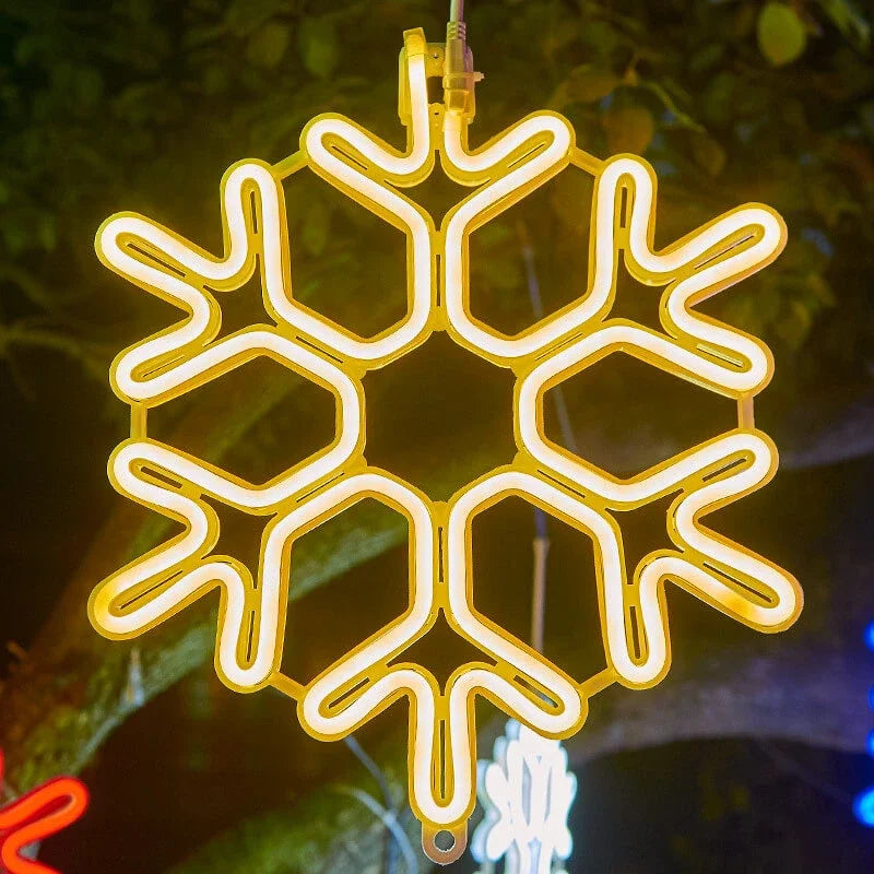 LZINA™ | Waterproof LED Snowflake Light for Festive Winter Decoration