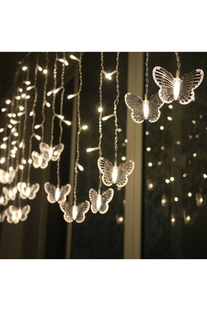 BowLift Butterfly LED Light Garland - Delicate Winged Glow for Any Space
