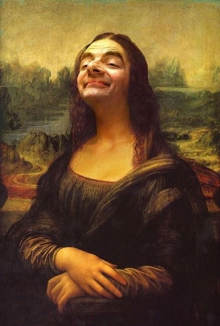 LZINA™ | Aesthetic Funny Mona Lisa Canvas Poster