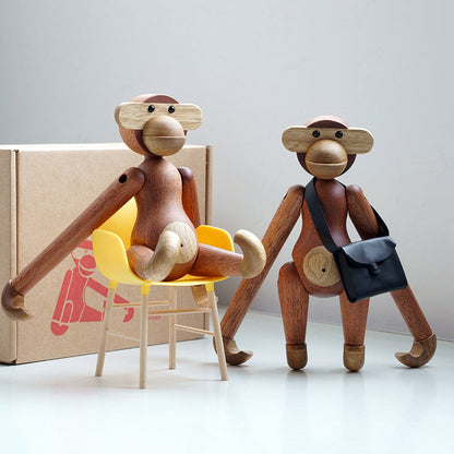 LZINA™ | Cheeky Monkey Solid Wood Ornament