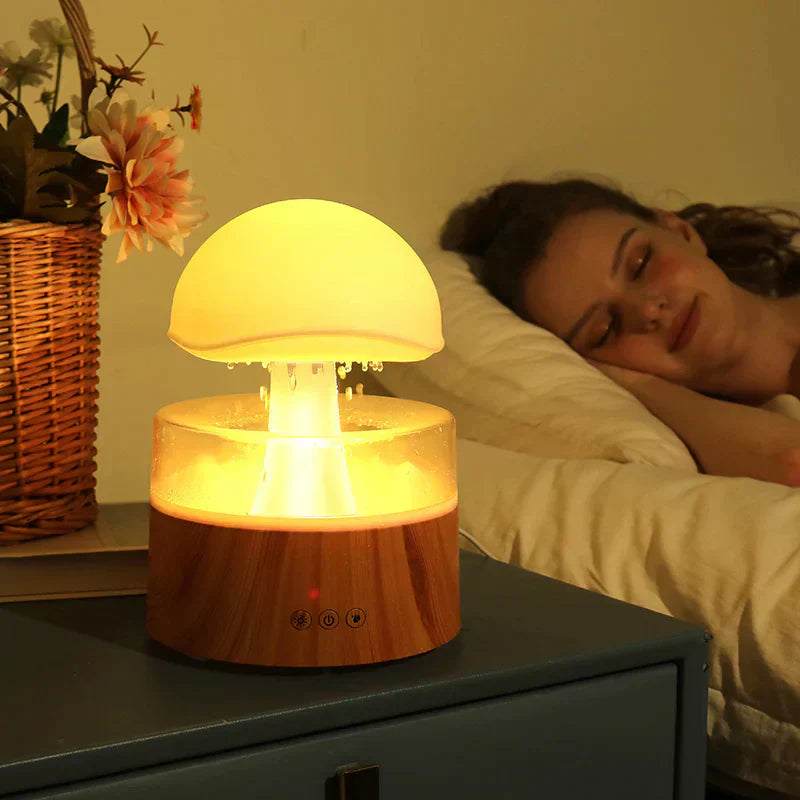 BowLift Mushroom Cloud Rain Diffuser & Soothing Humidifier by Atumis