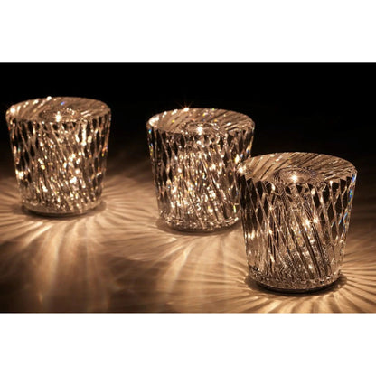 BowLift Luxury Diamond Crystal LED Table Lamp – Rechargeable, Elegant Crystal Lighting
