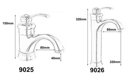 BowLift | Antique Brass Tap Bathroom Fixtures Faucet Sink Mixer Tap