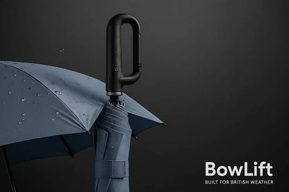 BowLift | Wind-Resistant Automatic Folding Umbrella with Large Buckle Handle – Compact & Durable