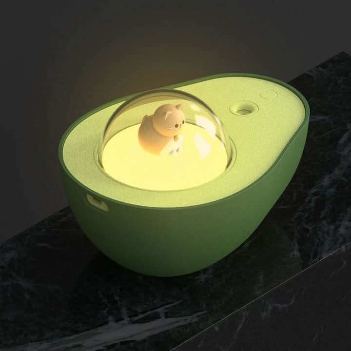 LZINA™ | Avocado Night Light Humidifier with USB & LED