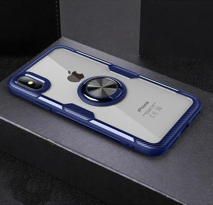 BowLift | Magnetic Ring Carbon Fiber iPhone Case