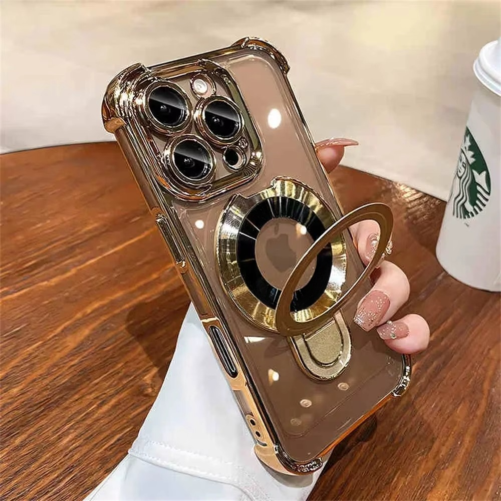 LZINA™ | Premium Magnetic iPhone Case with MagSafe Stand & Shockproof Protection