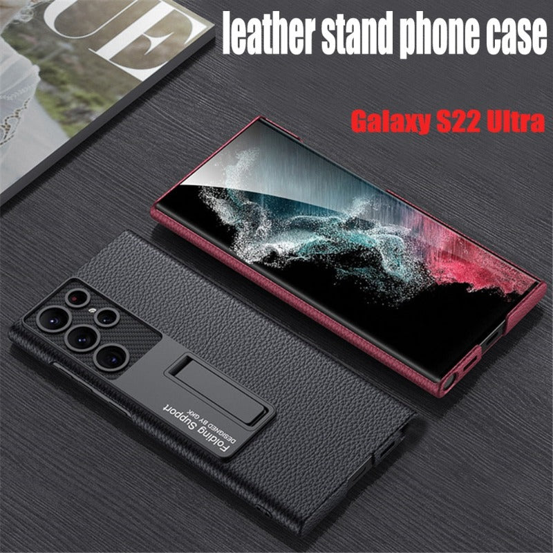 LZINA™ | Luxurious, ultra-thin leather phone case, shockproof, for Samsung Galaxy 23