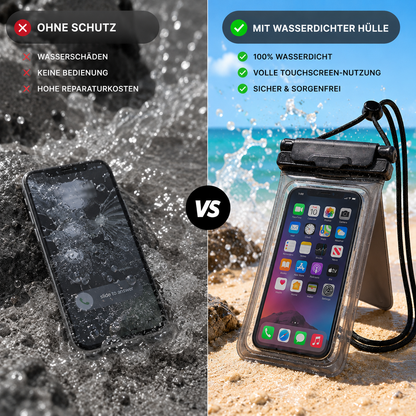 Water-repellent smartphone case with neck strap | Bowlift