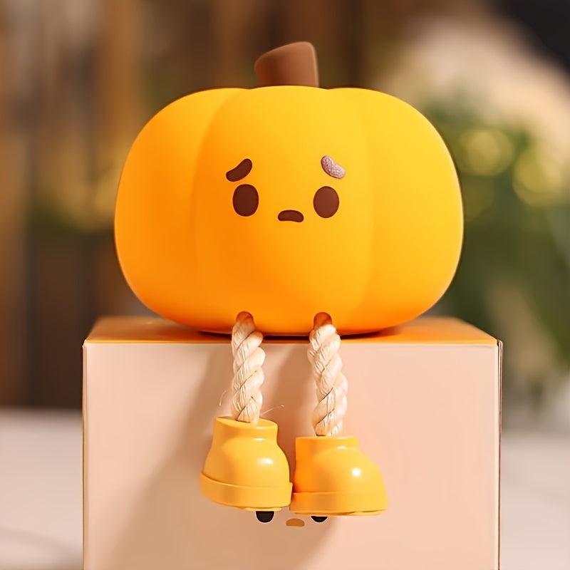 LZINA™ | LED night light in the shape of a pumpkin, charged via USB