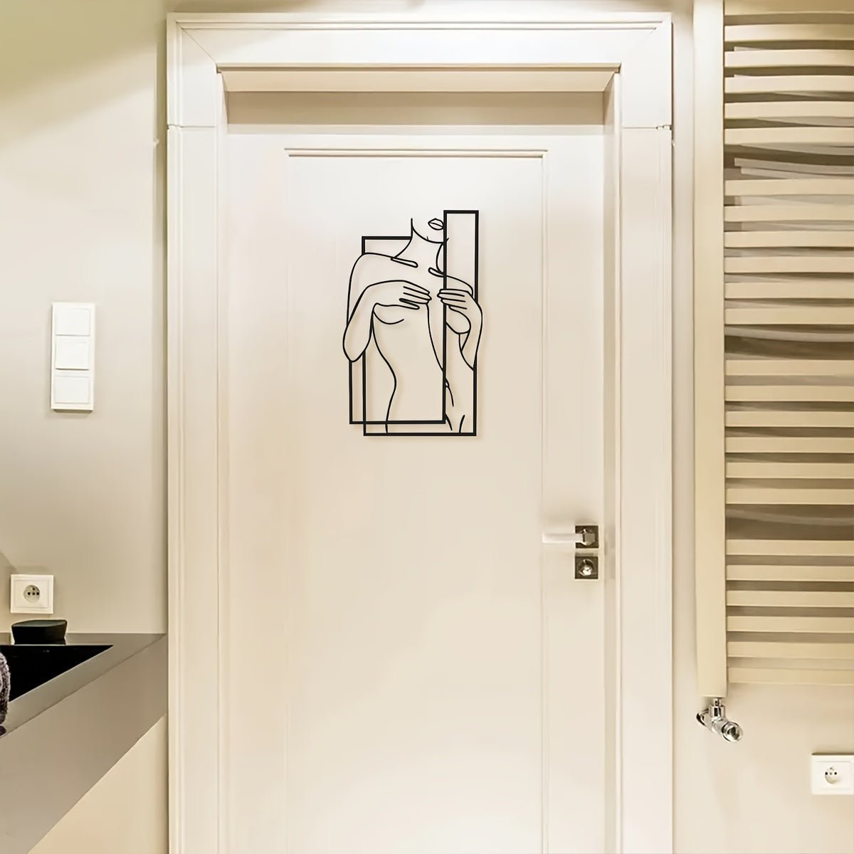 LZINA™ | LineaArt Metal Wall Decoration - Modern Minimalist Wall Art for Bedroom