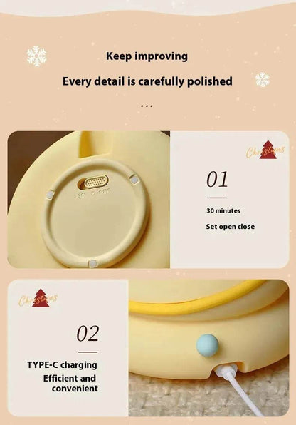 LZINA™ | Silicone Christmas Tree Night Lights USB Rechargeable Cute Cartoon Kid Birthday Gifts