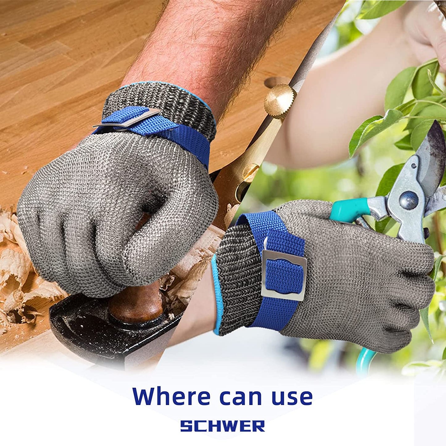 BowLift | Food grade stainless steel mesh metal glove