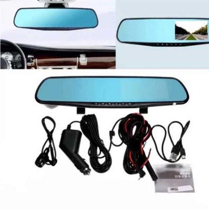 Dashcam rearview mirror with front/rear camera (Full HD and night vision) | Bowlift