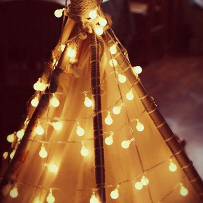 BowLift Ball Globe String Lights – USB or Battery-Powered Ambient Lighting for Any Space