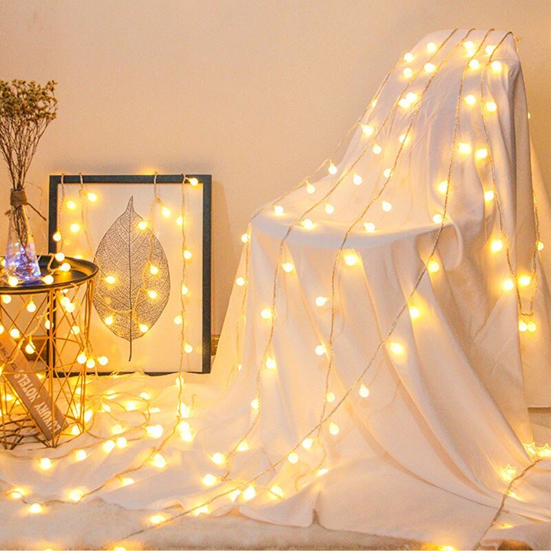 BowLift Ball Globe String Lights – USB or Battery-Powered Ambient Lighting for Any Space