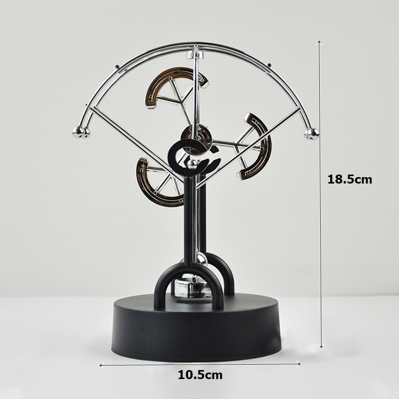 LZINA™ | Ball Rotating Perpetual Motion Pendulum Interactive Ornament