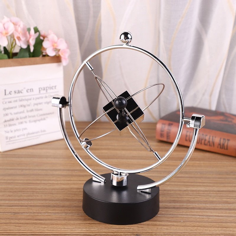 LZINA™ | Ball Rotating Perpetual Motion Pendulum Interactive Ornament