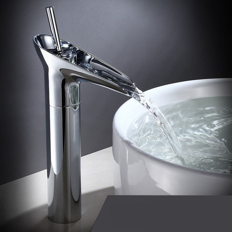 BowLift | Waterfall Antique Faucet Bathroom Sink Faucet Brass Sink Mixers