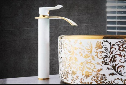 BowLift | Vanity faucet waterfall faucet brass vanity faucet mixer tap