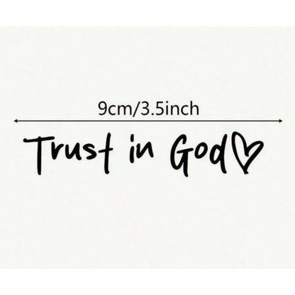 BowLift | “Trust in God” Rear-View Mirror Decal