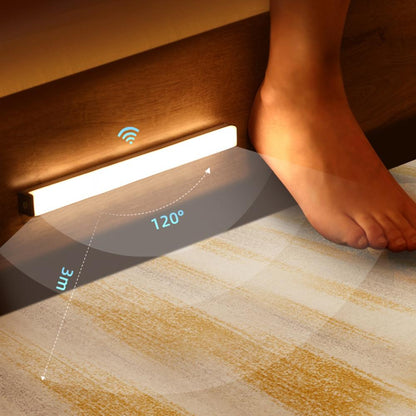 LZINA™ | LED Night Light Sensor Wooden Bed Frame