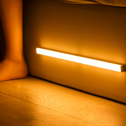 LZINA™ | LED Night Light Sensor Wooden Bed Frame