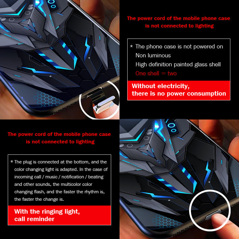 LZINA™ | Cool Mecha Apple Smart Flash Phone Case