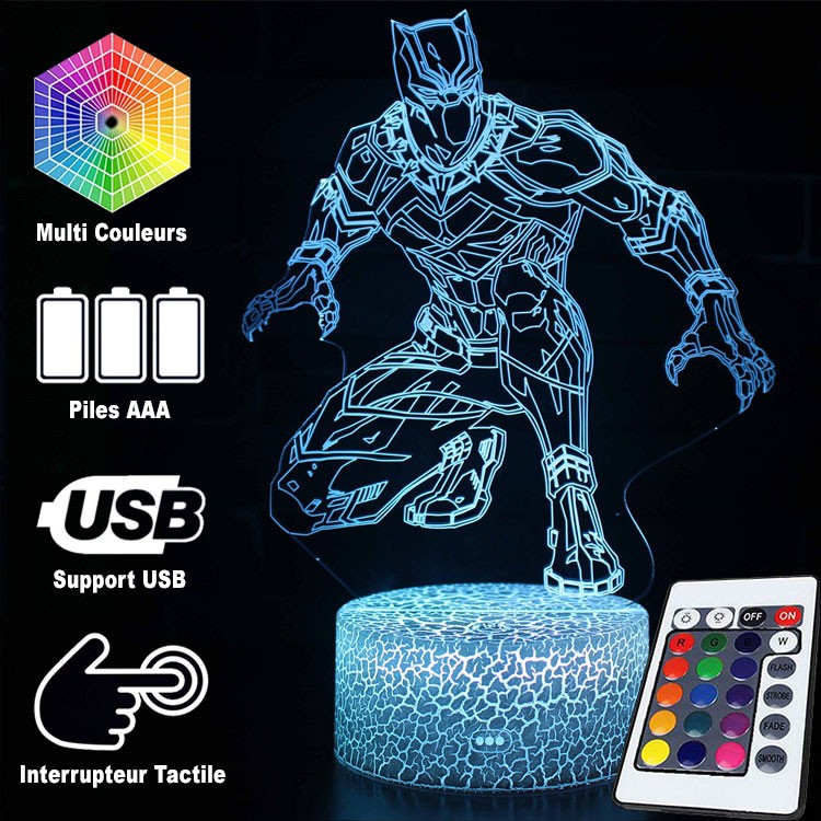 BowLift 3D Lamp - Marvel Black Panther Stealth Edition
