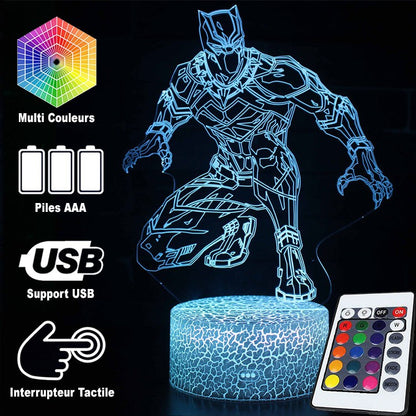 BowLift 3D Lamp - Marvel Black Panther Stealth Edition