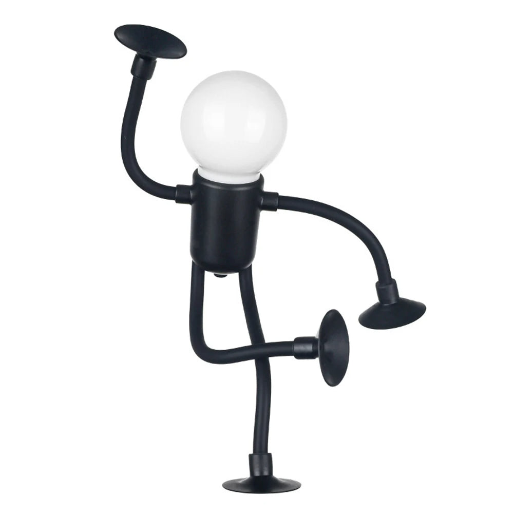 LZINA™ | Creative Bendable Cartoon Night Light with Suction