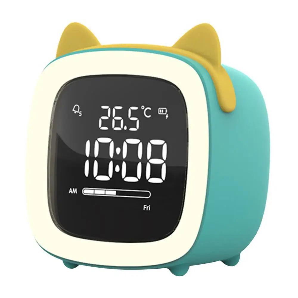 LZINA™ | BunnyGlow - LED Alarm Clock – Night Light with Digital Display & Timer