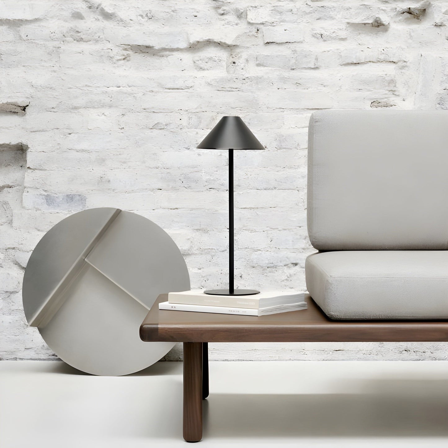 LZINA™ | Sleek Minimalist Dimmable Touch Table Lamp — Waterproof, Rechargeable, with Color Options