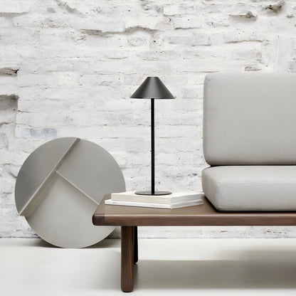 LZINA™ | Sleek Minimalist Dimmable Touch Table Lamp — Waterproof, Rechargeable, with Color Options