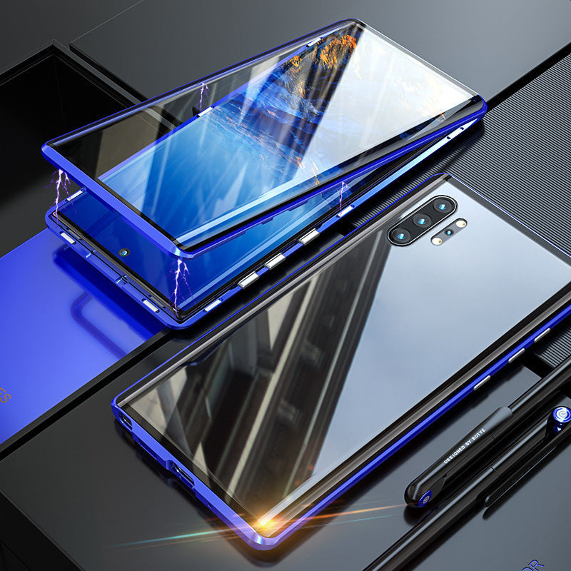 LZINA™ | Magnetic tempered glass double-sided phone case for Samsung and iPhone