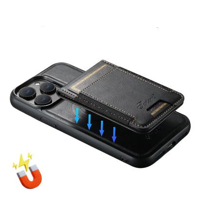 LuxCase Leather Phone Case with Card Slot and Stand – Compatible with iPhone | Bowlift