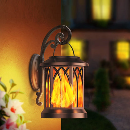 LZINA™ | FlameGlow™ - Hanging Solar Flame Lantern (2-Pack)
