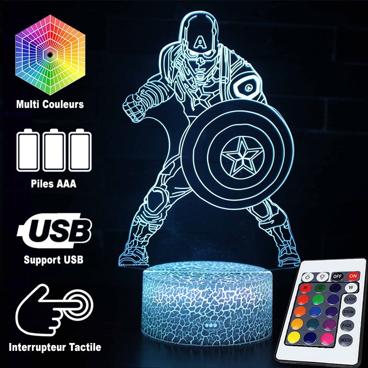 BowLift 3D Lamp – Marvel Captain America Battle Scene