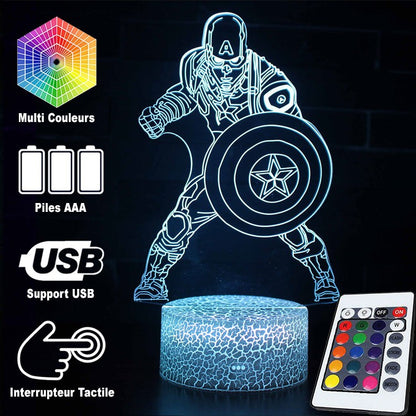BowLift 3D Lamp – Marvel Captain America Battle Scene