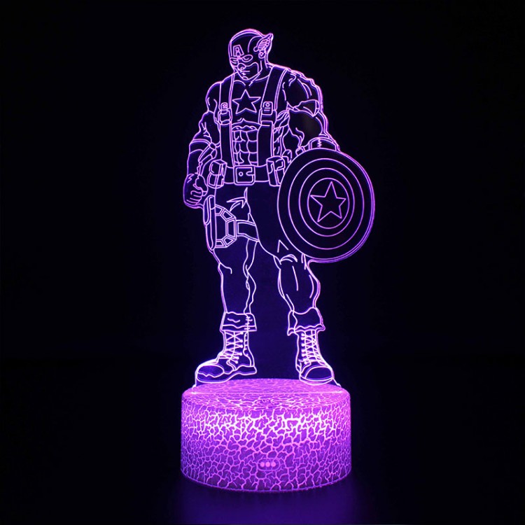 BowLift 3D Lamp: Marvel Captain America Edition