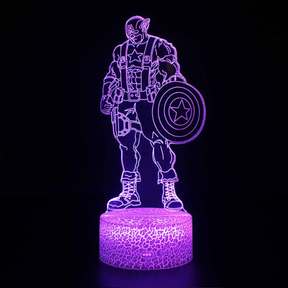 BowLift 3D Lamp: Marvel Captain America Edition