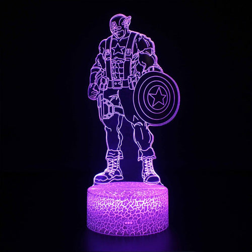 BowLift 3D Lamp: Marvel Captain America Edition