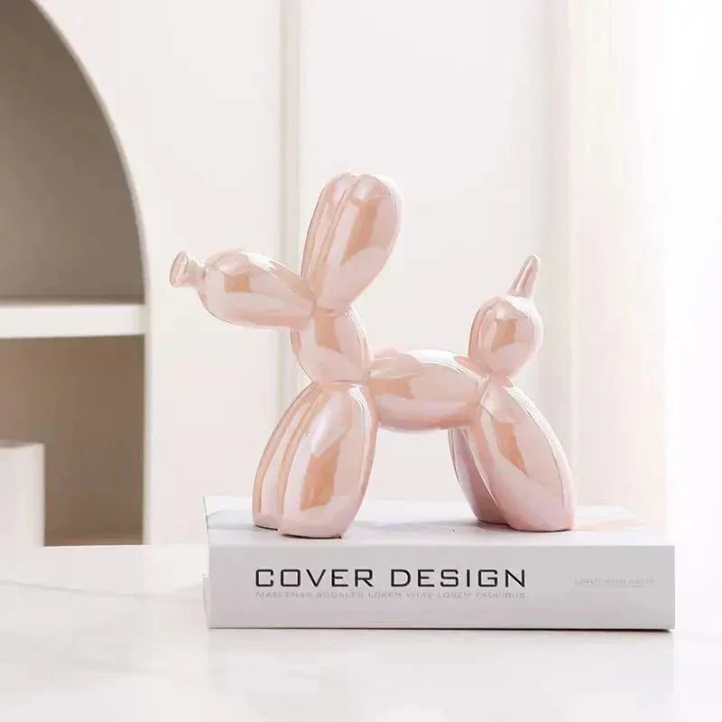 LZINA™ | Ceramic Glossy Balloon Dog Ornament