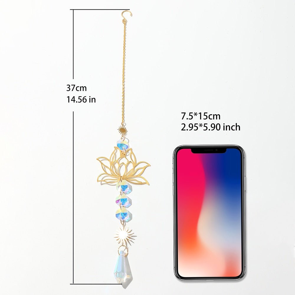 LZINA™ | Chakra Crystal Lotus Sun Collector