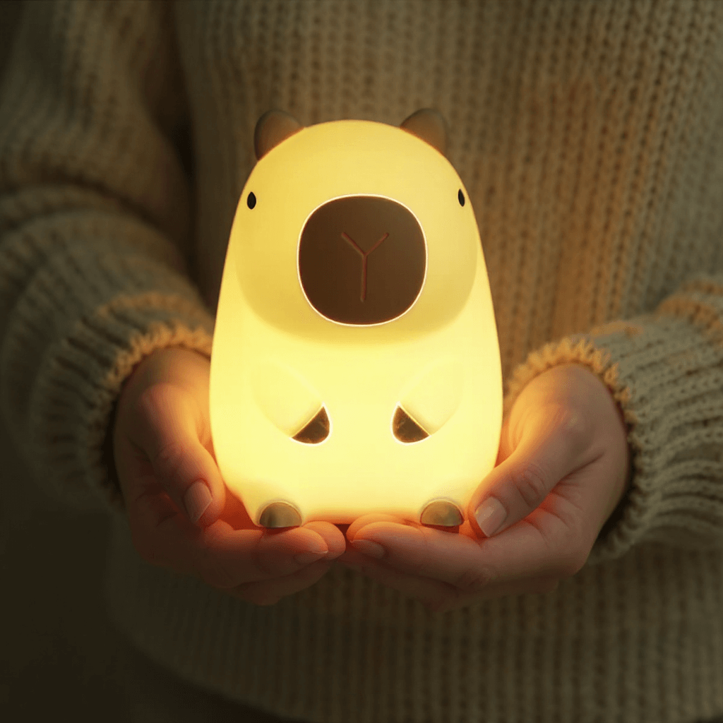 LZINA™ | Capybara Night Light Adjustable Brightness Silicone