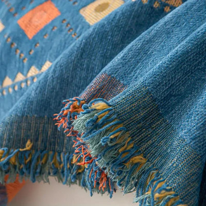 BowLift | Bohemian Tassel Sofa Cover Cotton Blend